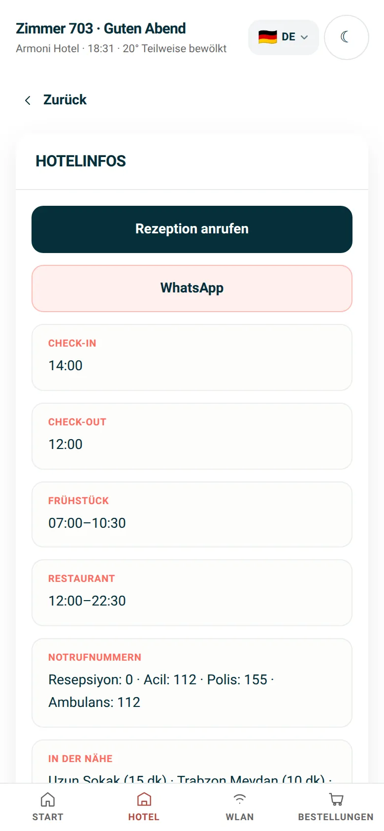 Hotelinformationen
