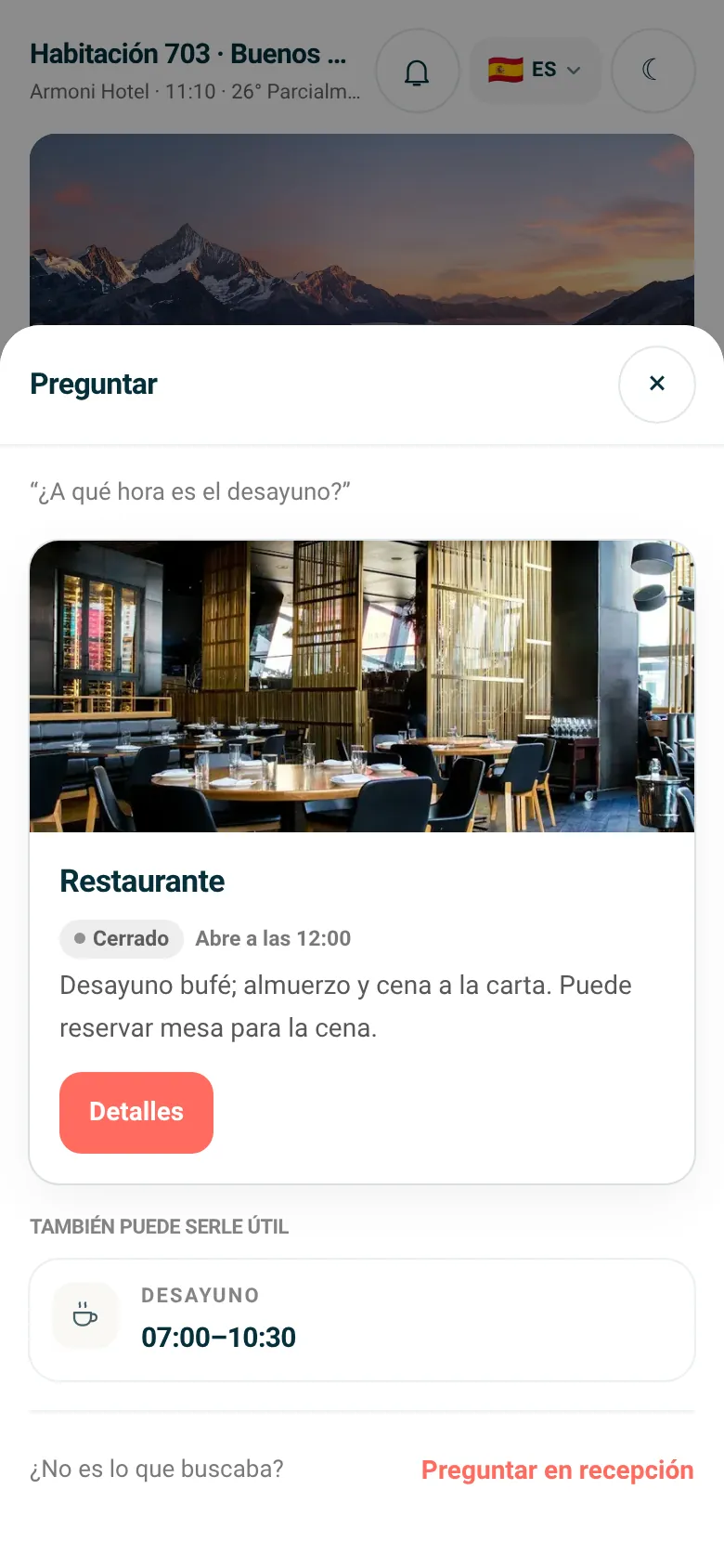 Huésped · Preguntar